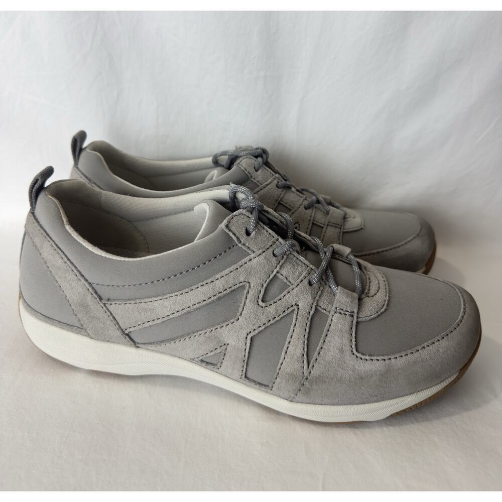 Dansko Women’s Henriette Lace-Up Sneakers US 10.5/EU 41 Gray Leather Comfort